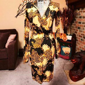 NWT Boohoo animal print dress sz 12